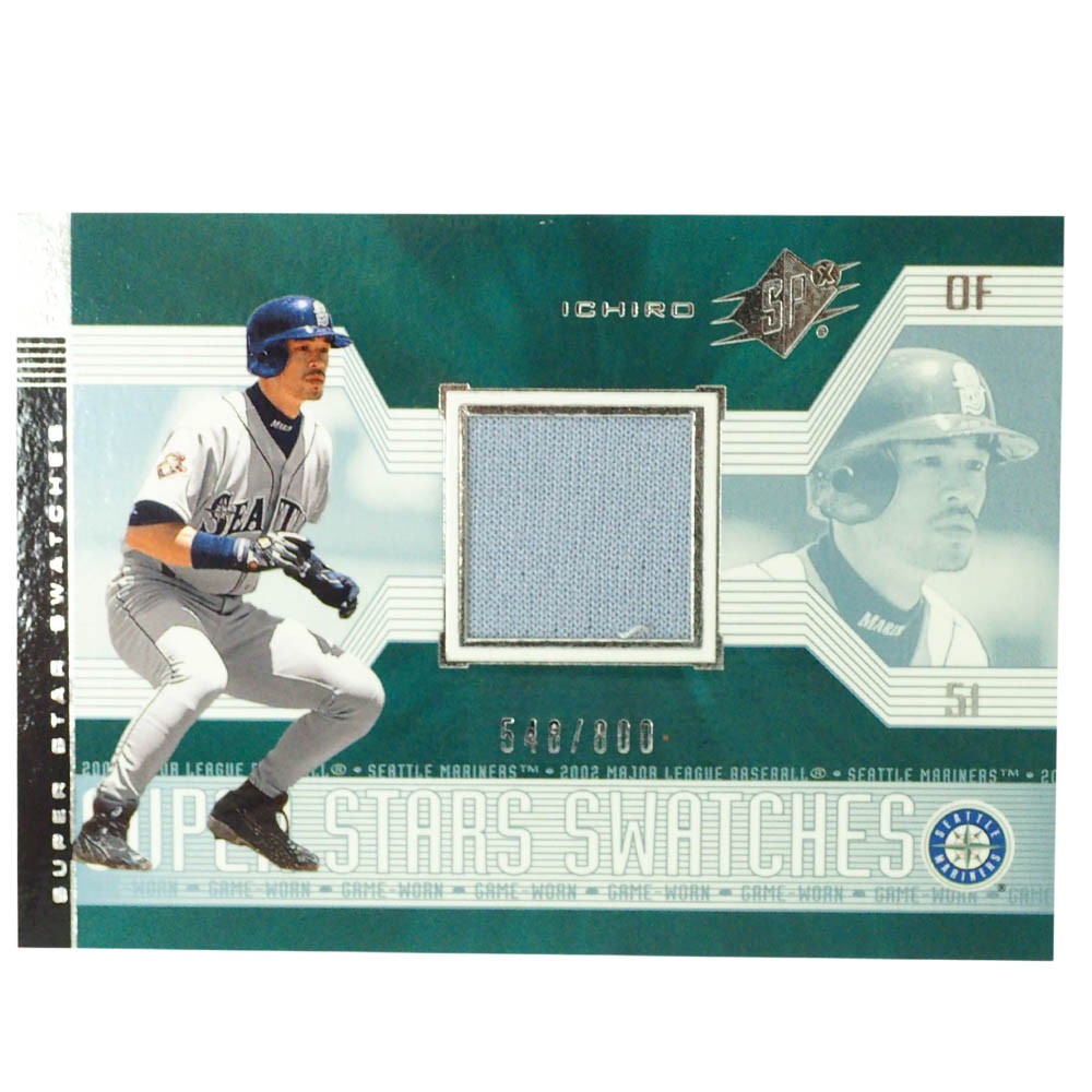 MLB イチロー シアトル・マリナーズ トレーディングカード/スポーツカード 2002 #165 ゲーム ジャージ グレー 548/800 Upper Deck|映画エンタメショップ SELECTION