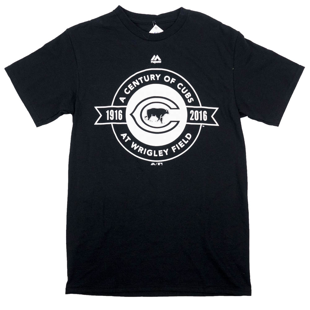 black chicago cubs t shirt