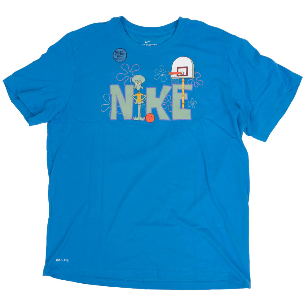 楽天市場 ナイキ カイリー Nike Kyrie カイリー アービング Tシャツ スポンジボブ イカルド ブルー Cj9268 435 Ocsl 映画エンタメショップ Selection