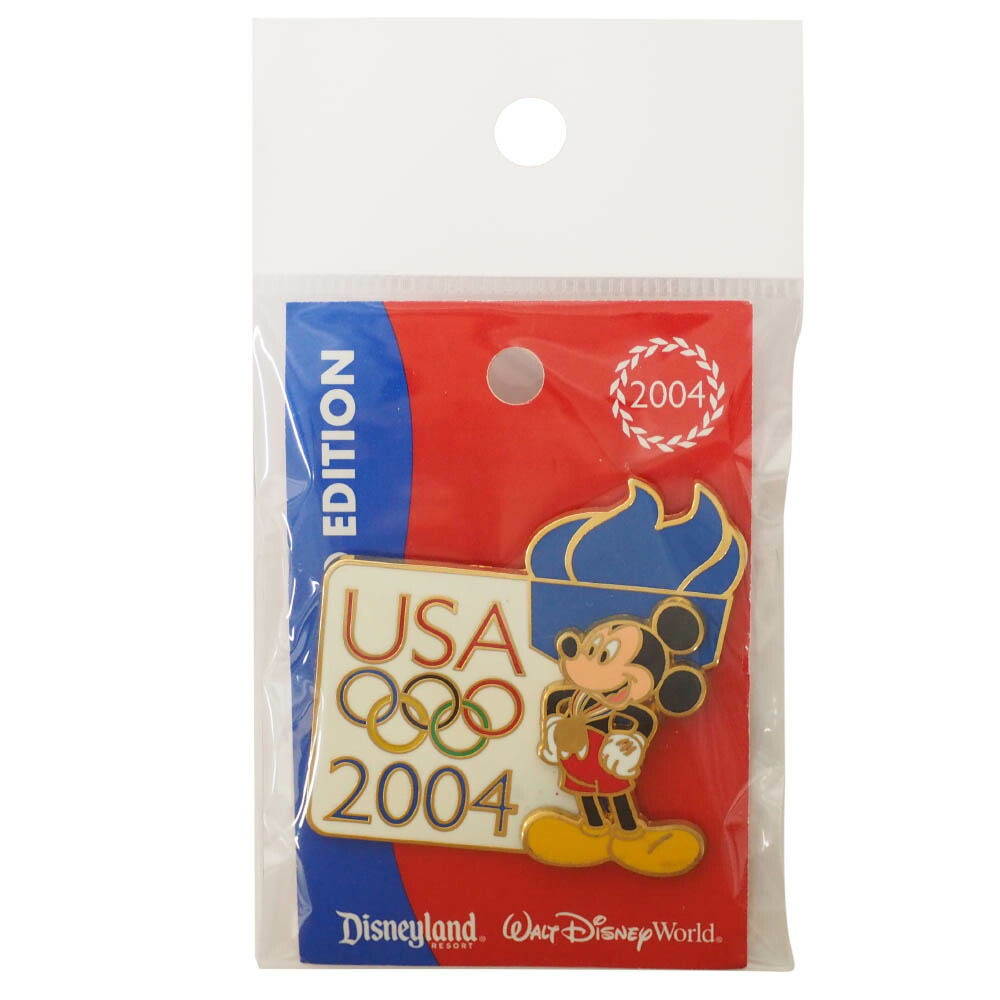 好評 アメリカ代表 ディズニー 04 アテネ Usa Pin Mickey Mouse With Torch ピンバッチ ピンズ Disney 人気特価激安 Sunbirdsacco Com