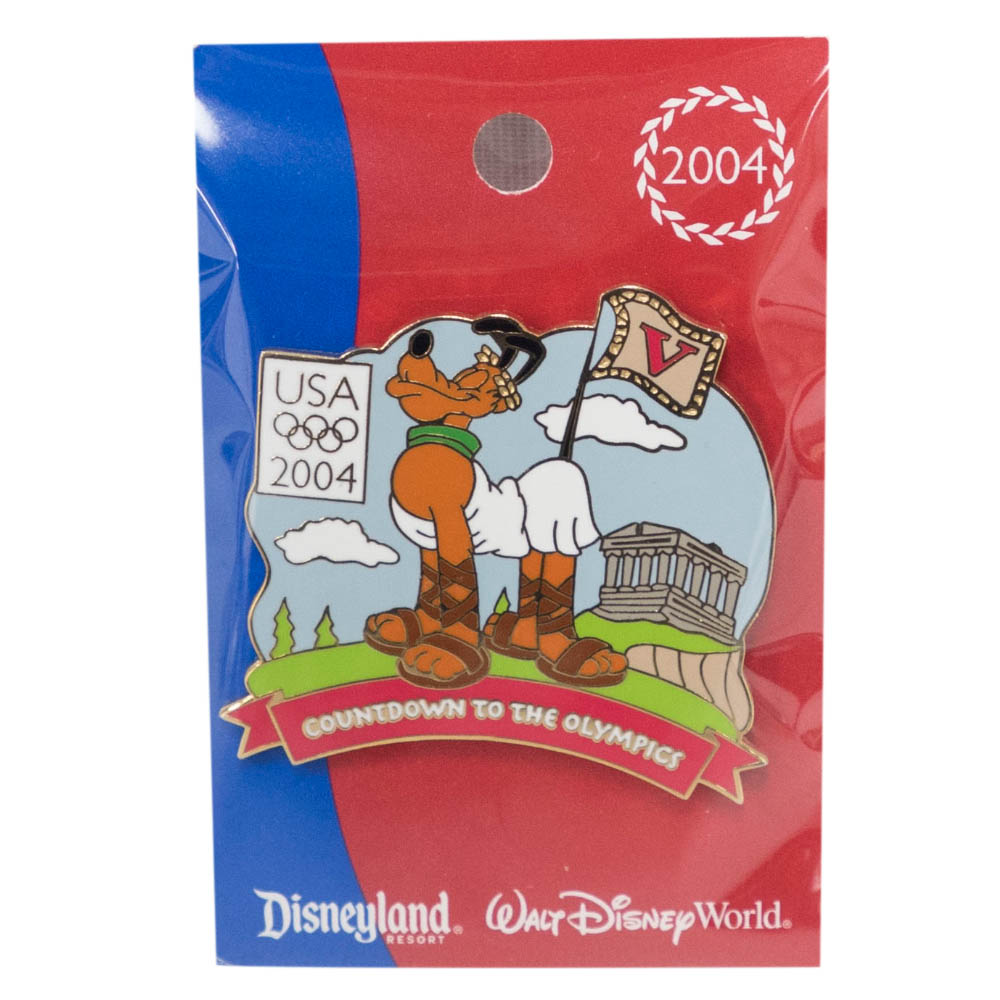 8121円 2021年最新海外 アメリカ代表 ディズニー 2004 アテネ Countdown to the Olympics Pin : 5 Pluto LE750 ピンバッチ ピンズ Disney