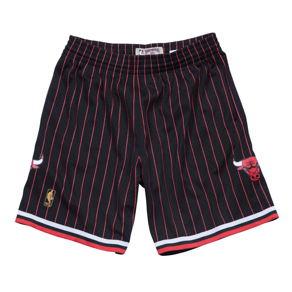 NBA シカゴ・ブルズ ショートパンツ/ショーツ スウィングマン ミッチェル＆ネス/Mitchell & Ness ブラック トレーニング特集2203MN特集