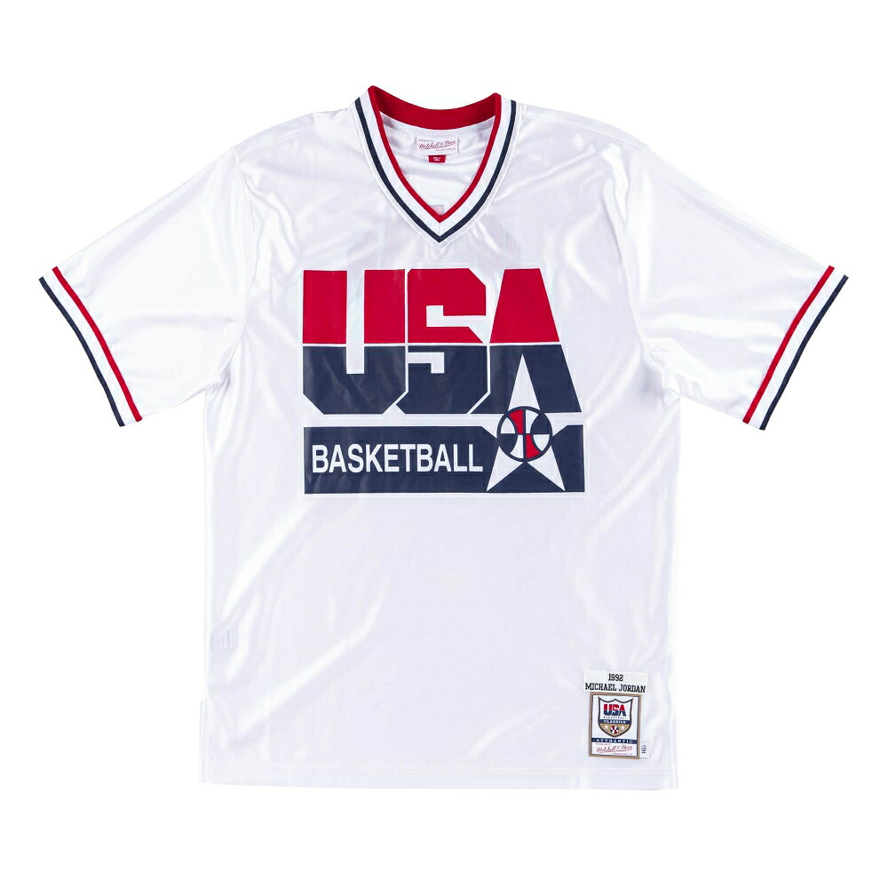 USABB マイケル・ジョーダン 1992 亜米利加代議員団 オーセンティック シューティングプルオーバー USA 1992 意気ごみ野球クラブ ミッチェル＆ネス