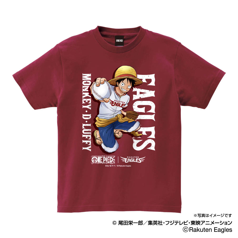 楽天市場 楽天イーグルス グッズ Tシャツ ワンピース イーグルス ｔシャツ ルフィ Space Age バーガンディ 映画エンタメショップ Selection