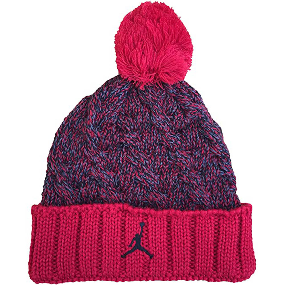 人気ブランドを ジョーダン Jordan Jordan ニットキャップ ニット帽 ビーニー ジムレッド Jumpman Cable Knit Pom Beanie 気質アップ Www Faan Gov Ng