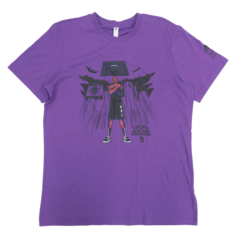 デイミアン・リラード Tシャツ NBA Marvel マーベル Black Panther ブラックパンサー アディダス Adidas パープル｜映画エンタメショップ SELECTION