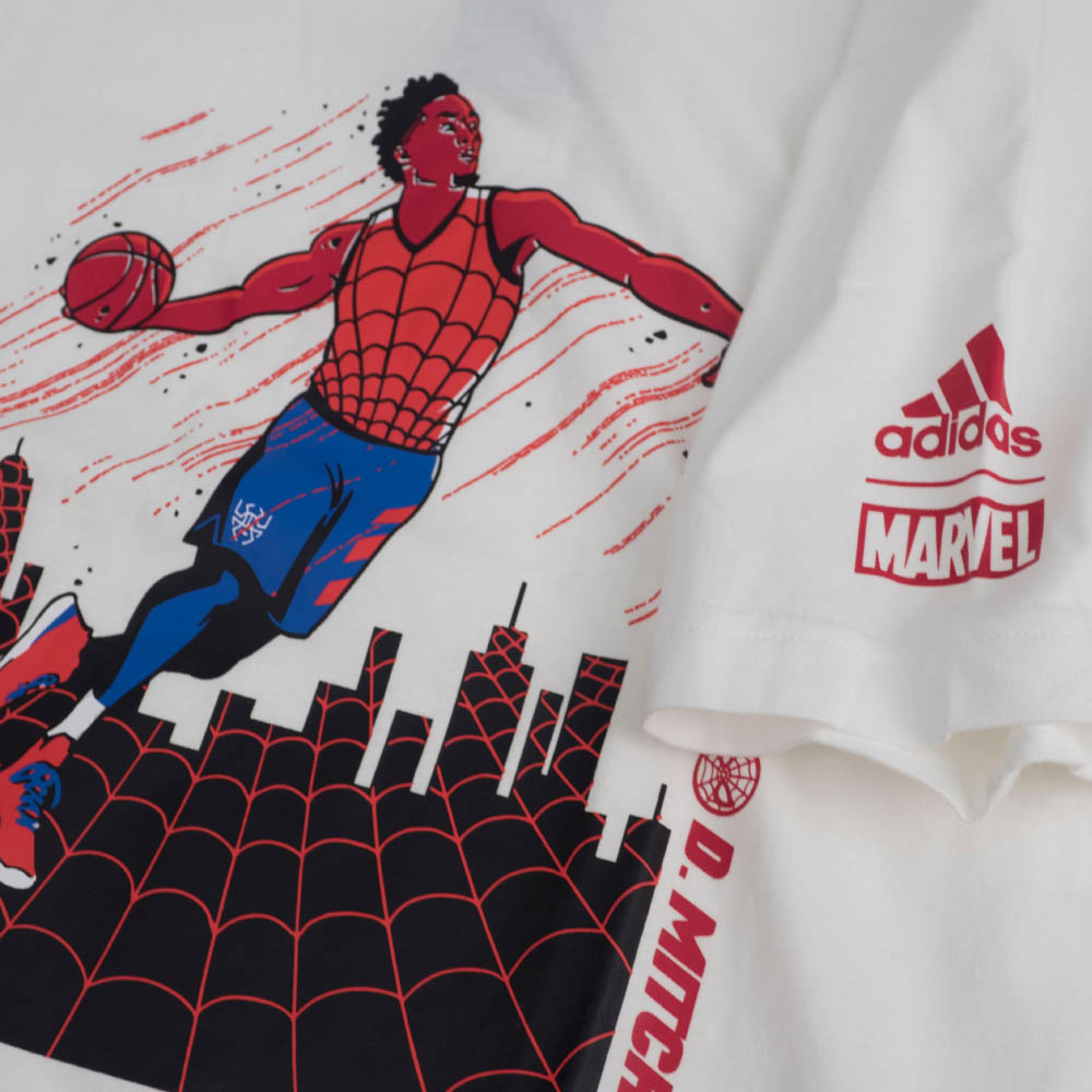楽天市場 ドノバン ミッチェル Tシャツ Don Marvel マーベル Spider Man スパイダーマン アディダス Adidas ホワイト 映画エンタメショップ Selection