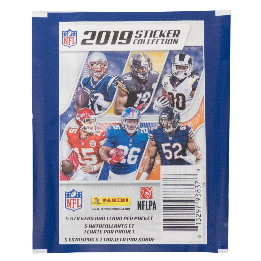 楽天市場 Nfl グッズ ステッカー 19 Panini 10パックセット ステッカー5枚 カード1枚入り1パック X 10 映画エンタメショップ Selection