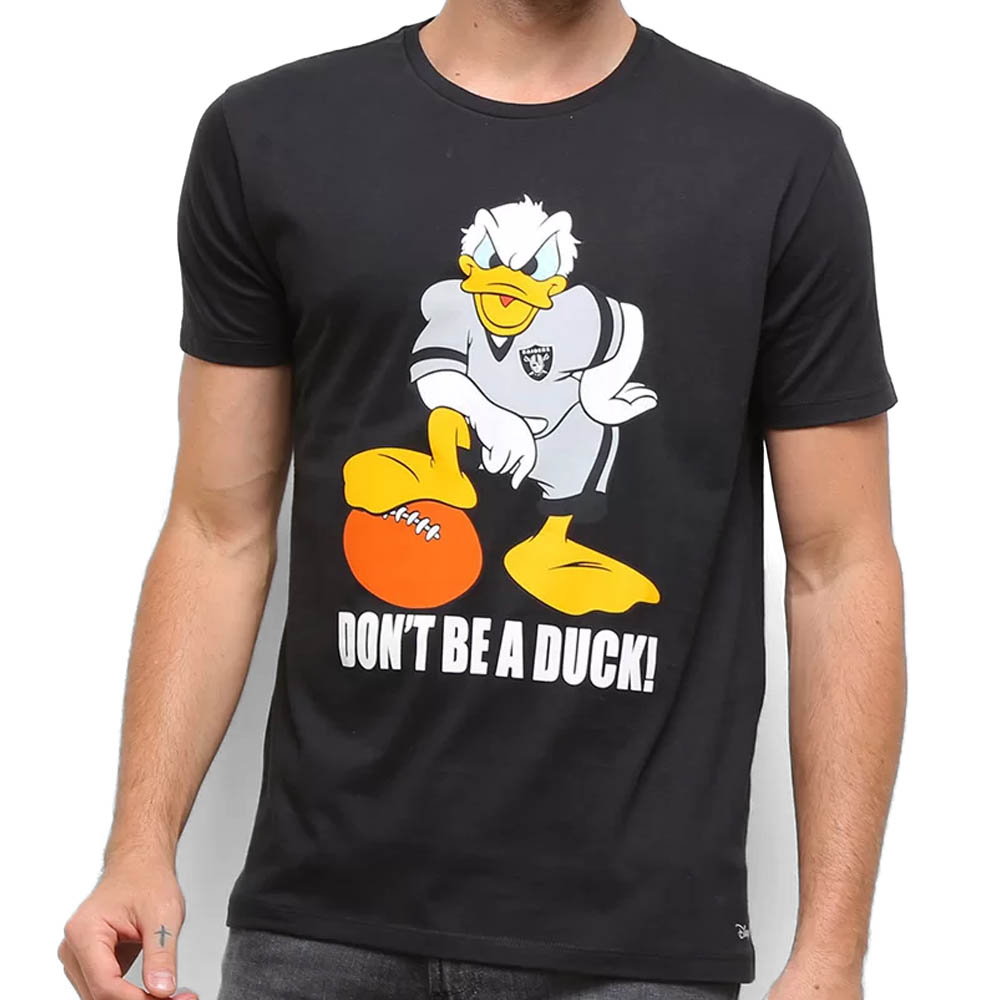 安心の定価販売 Nfl Tシャツ ディズニー ドナルドダック レイダース ブラック メンズ 半袖 Tシャツ Disney Donald Duck T Shirt 交換無料 Ledefiscad Com