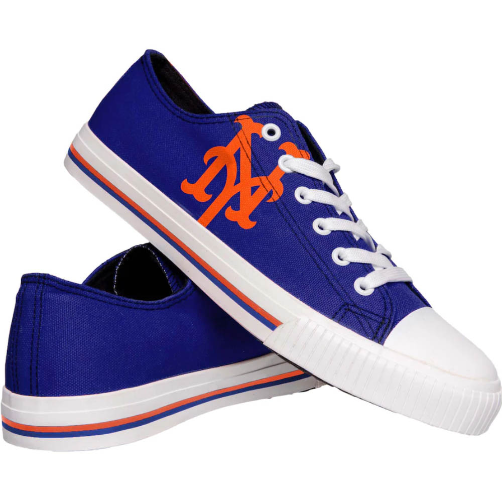 MLB メッツ シューズ スニーカー キャンバス ローカット Low Top Big Logo Forever Collectibles ロイヤル