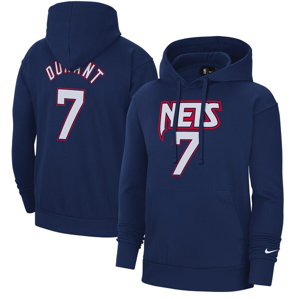 NBA ケビン・デュラント ブルックリン・ネッツ パーカー 2021/22 シティーエディション ネーム&ナンバー ナイキ/Nike ネイビー