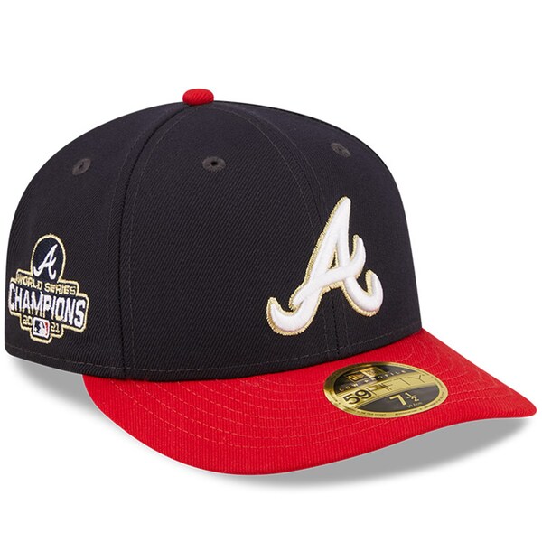 MLB ブレーブス キャップ 2022 ゴールドプログラム Gold Program Low Profile 59FIFTY Fitted Hat ニューエラ/New Era ネイビー