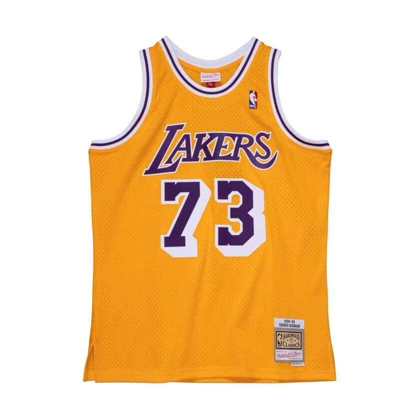 NBA デニス・極点マン レイカーズ 制服 スウィングマン 1998-99  ミッチェル＆ネス/Mitchell \u0026 Ness ゴールド