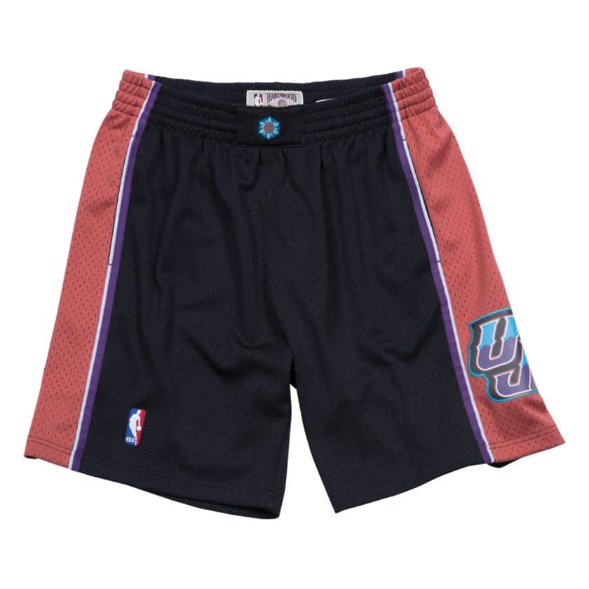 NBA ユタ・ジャズ ショートパンツ スウィングマンショーツ オルタネイト1998-99 ミッチェル＆ネス/Mitchell & Ness ブラック｜映画エンタメショップ SELECTION