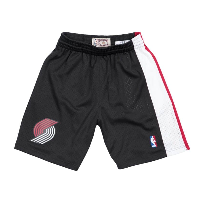 NBA トレイルブレイザーズ ショートパンツ スウィングマンショーツ ロード1999-00 ミッチェル&ネス/Mitchell & Ness ブラック|映画エンタメショップ SELECTION