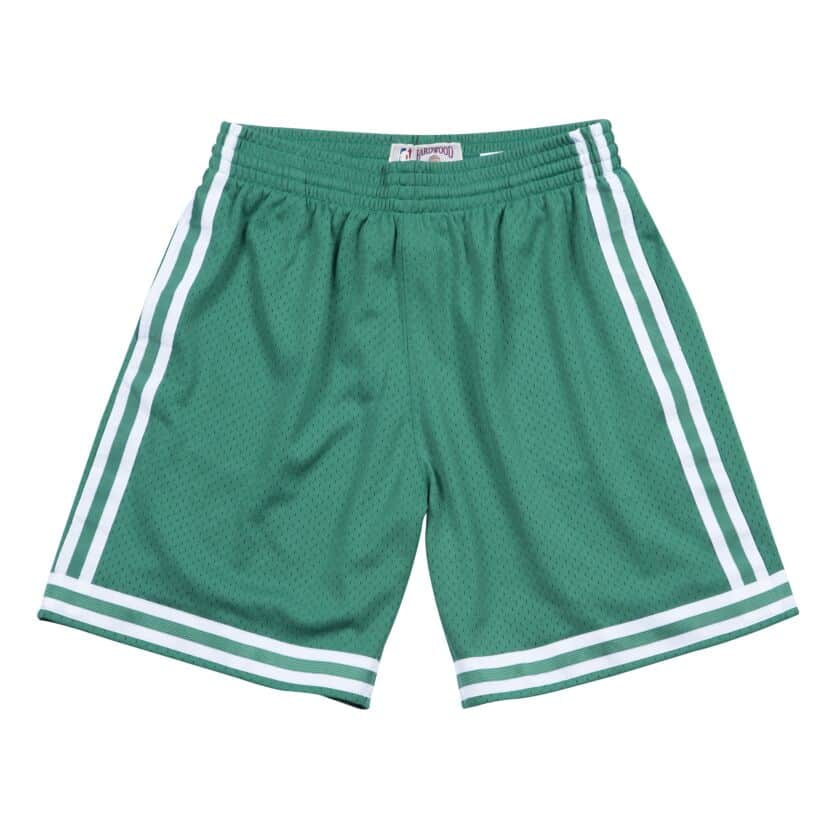 NBA セルティックス ショートパンツ スウィングマンショーツ ロード1985-86 ミッチェル&ネス/Mitchell & Ness グリーン|映画エンタメショップ SELECTION