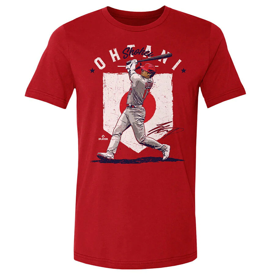 MLB 大谷翔平 エンゼルス Tシャツ A Country Flag T-Shirt 500Level レッド
