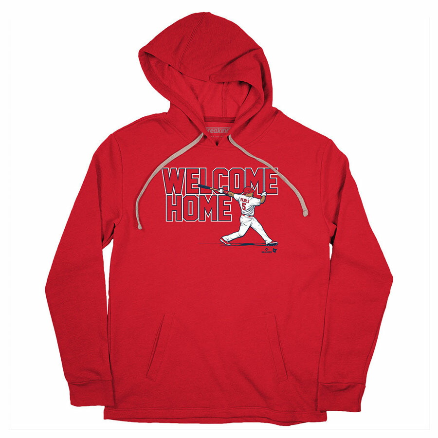 MLB アルバート・プホルス カージナルス パーカー Welcome Home 5 Hoodie BreakingT レッド