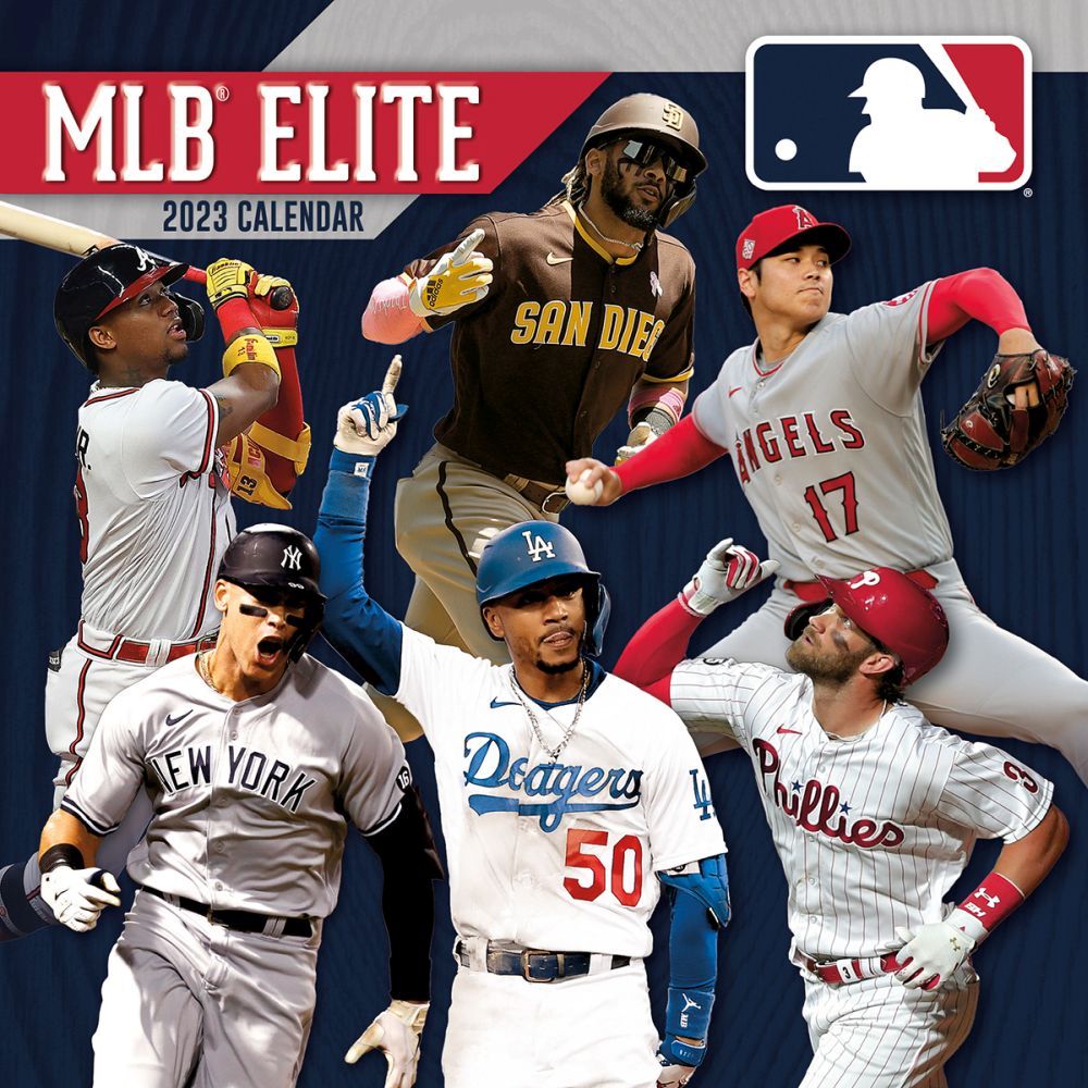 MLB カレンダー 2023年 12x12 エリートプレイヤー 壁掛け Calendar Turner