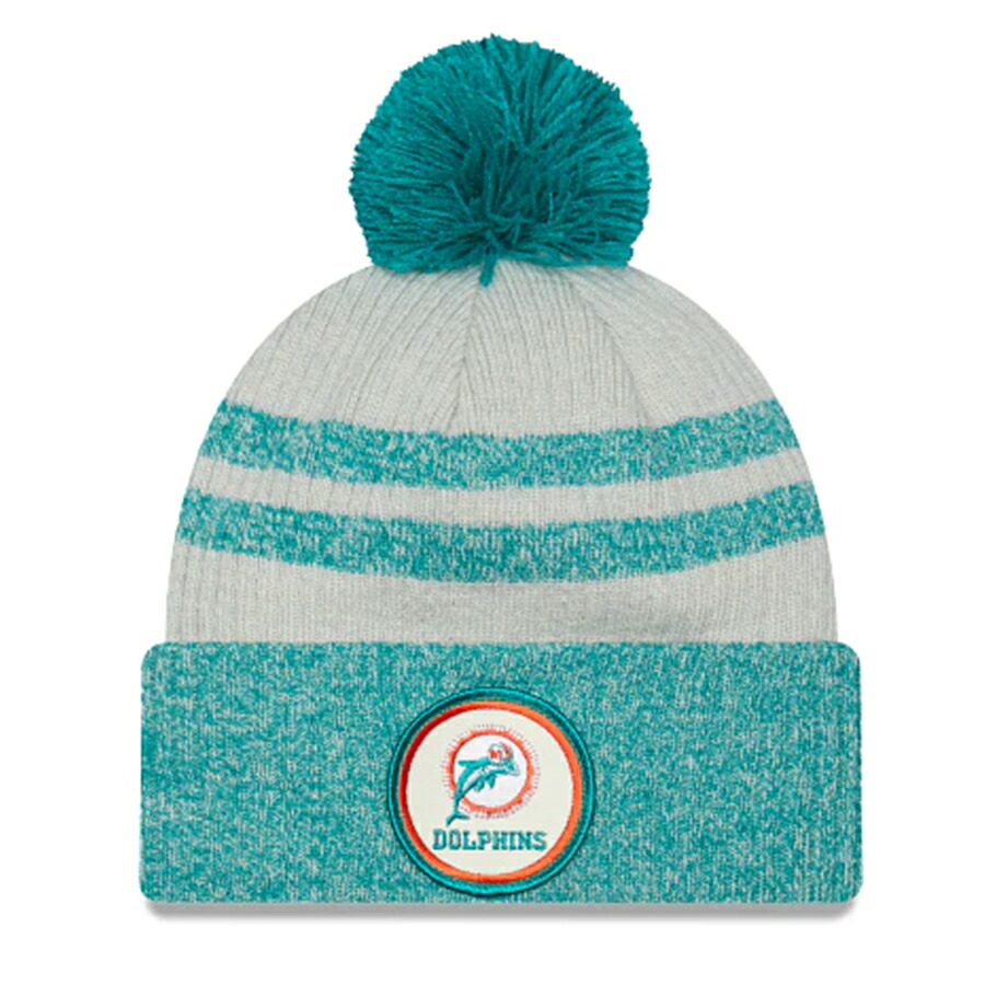 NFL ドルフィンズ ニットキャップ 2022 サイドライン Sideline Historical Knit Hat ニューエラ/New Era クリーム カーディナル
