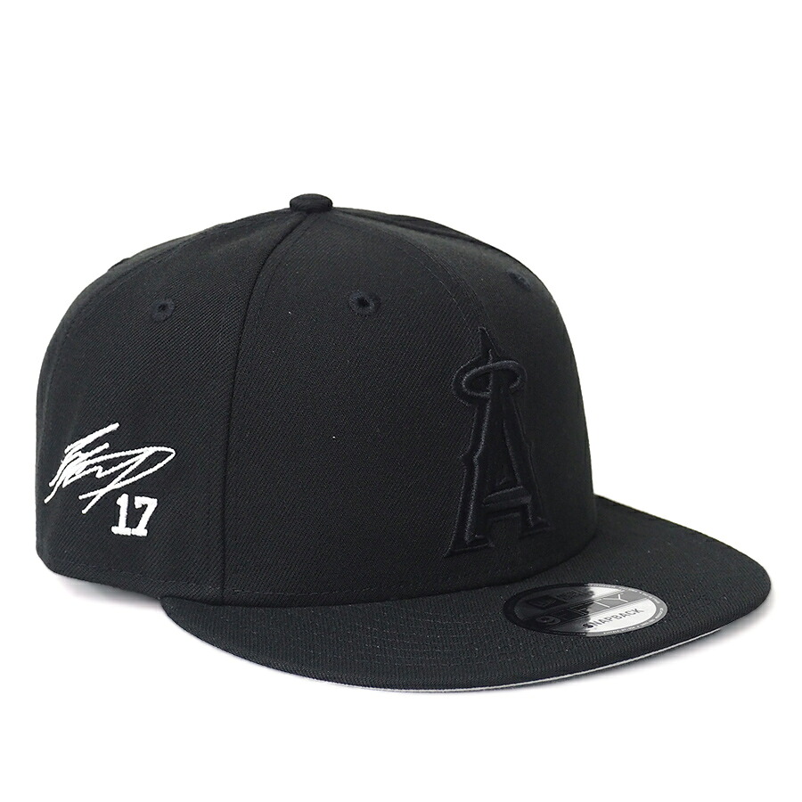 MLB 大谷翔平 エンゼルス キャップ Basic 9FIFTY Snapback サイン刺繍 ニューエラ/New Era ブラック