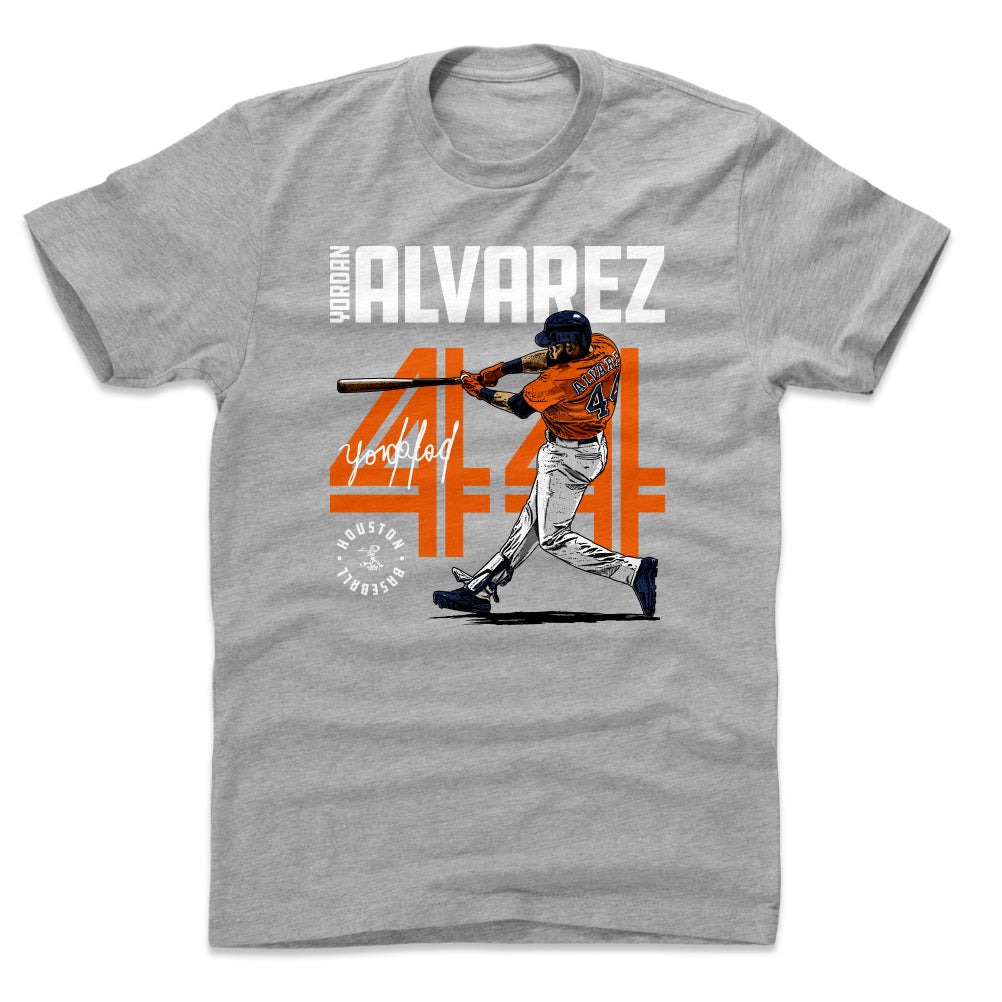 MLB ヨルダン・アルバレス アストロズ Tシャツ Inline WHT 500Level ヘザーグレー