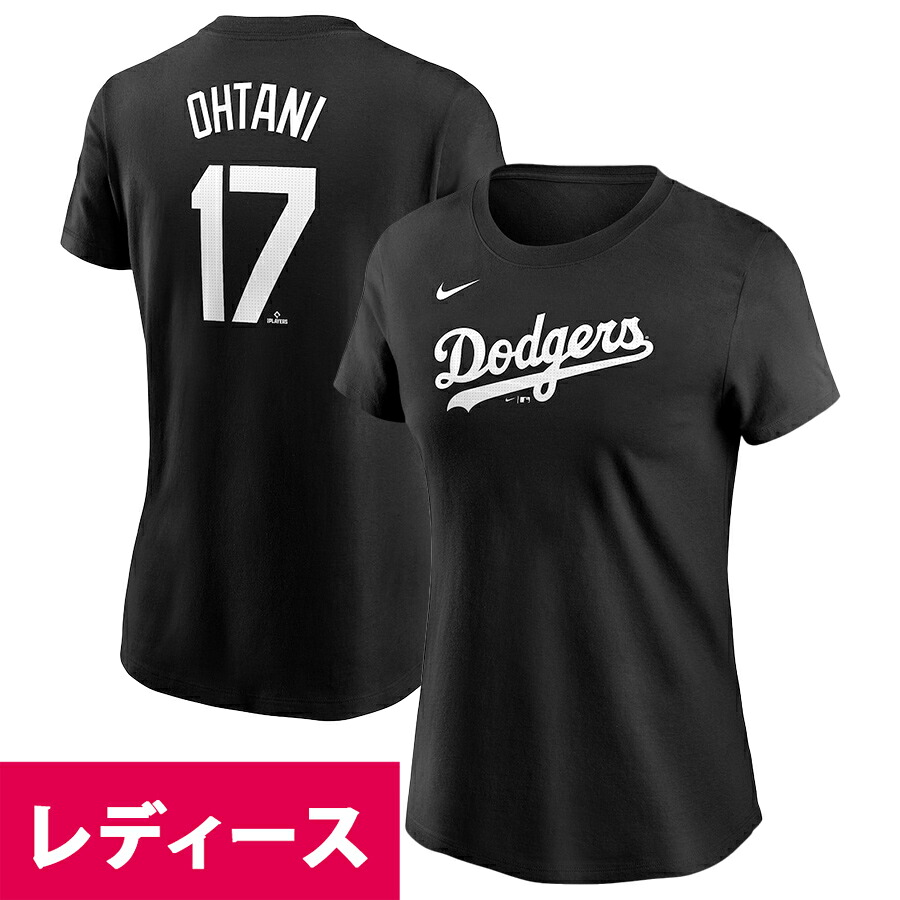 MLB 大谷翔平 ドジャース Tシャツ Women's レディース 2024 Fuse ネーム&ナンバー T-Shirt ナイキ/Nike ブラック|映画エンタメショップ SELECTION