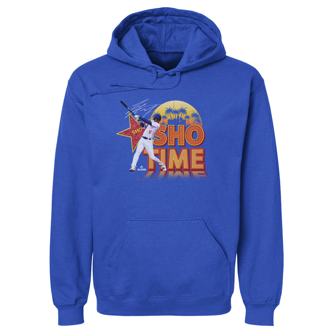 MLB 大谷翔平 ドジャース パーカー Los Angeles D Sho Time Sign WHT Hoodie 500Level ロイヤルブルー