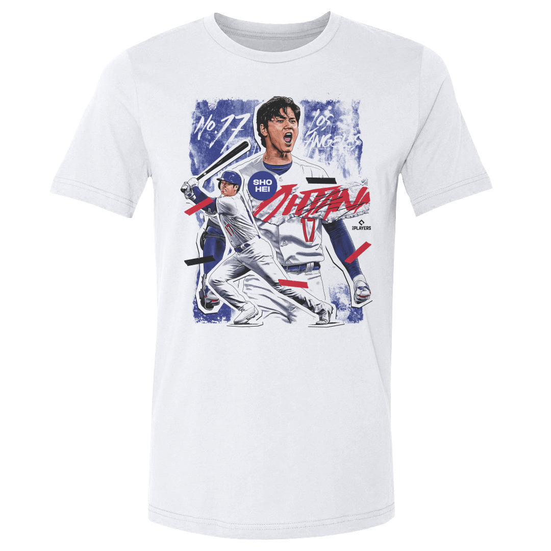 MLB 大谷翔平 ドジャース Tシャツ Los Angeles D Collage T-Shirt 500Level ホワイト