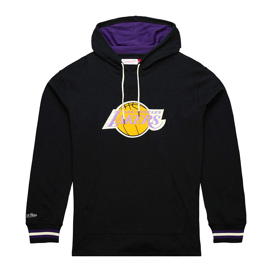 NBA レイカーズ フーディー ヴィンテージロゴ フーディー ミッチェル＆ネス/Mitchell \u0026 Ness 黒いこと パーカー-トップス-メンズファッション