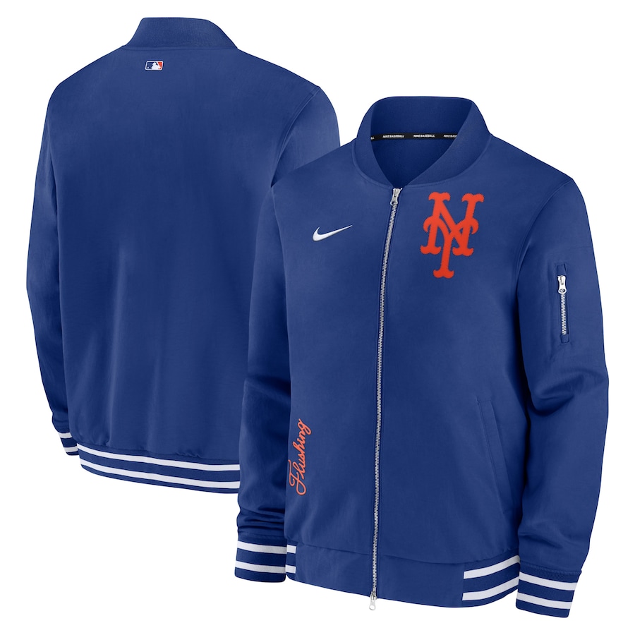 MLB メッツ ジャケット 2024 選手着用モデル オーセンティック Full-Zip Bomber Jacket ナイキ/Nike ロイヤル