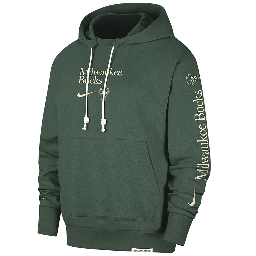 NBA ミルウォーキー・バックス パーカー Standard Issue Courtside Fleece フーディー ナイキ/Nike 毛革 パーカー-トップス