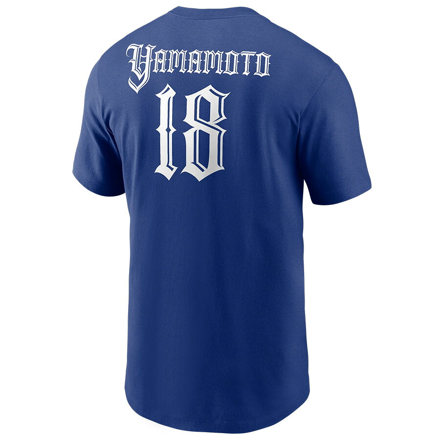 MLB 山本由伸 ドジャース Tシャツ Mr.カートゥーン ネーム＆ナンバー T-Shirt ナイキ/Nike ロイヤル｜映画エンタメショップ SELECTION 9,779円