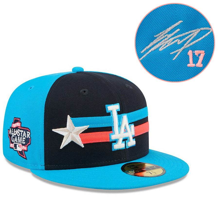 MLB 大谷翔平 ドジャース キャップ 【海外カスタム】オールスターゲーム2024 59FIFTY サイン刺繍(シルバー/ピンク) ニューエラ/New Era｜映画エンタメショップ SELECTION