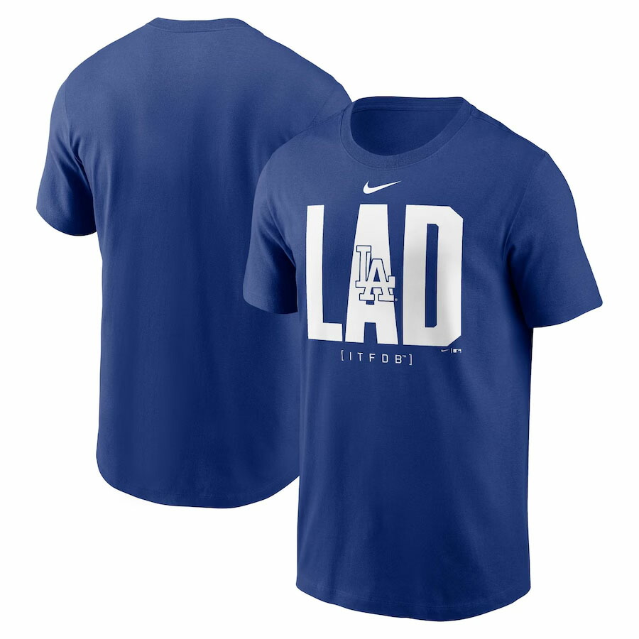 MLB ドジャース Tシャツ チームスコアボード Cotton Tee ナイキ/Nike ラッシュブルー
