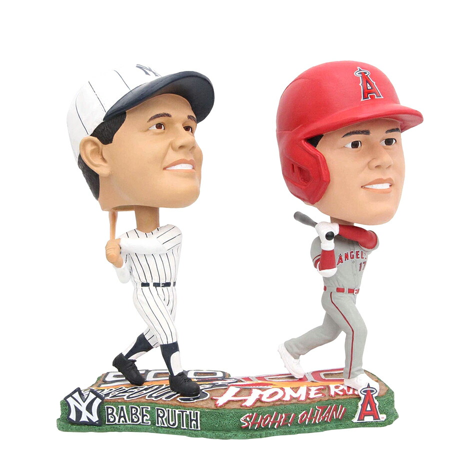 大谷翔平+ベーブルース　251個限定　ダブル　・ボブルヘッド  ドジャース MS】大谷翔平+ベーブルース 100年の時を超えた4月18日のNY