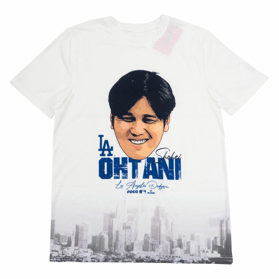 MLB 大谷翔平 ドジャース Tシャツ 【海外版】スカイライン Skyline Sublimated Tee FOCO ホワイト oh24gd