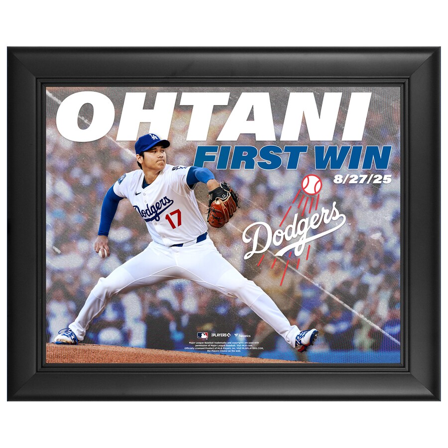 MLB 大谷翔平 ドジャース フォトフレーム 初勝利記念 ピッチャー Starting Pitcher Fanatics