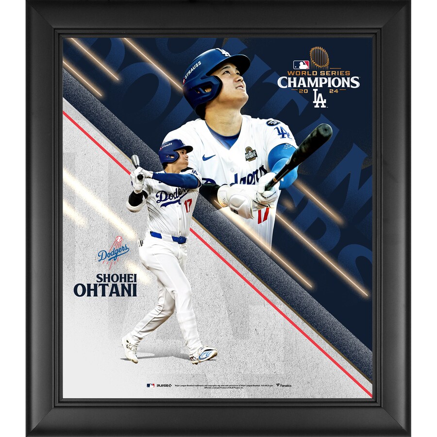 MLB 大谷翔平 ドジャース フォトフレーム 【海外版】ワールドシリーズ2024優勝記念 Framed 15 x 17 Collage Fanatics Authentic|映画エンタメショップ SELECTION