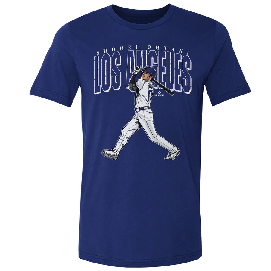 MLB 大谷翔平 ドジャース Tシャツ Los Angeles D Big Time WHT 500Level ロイヤルブルー