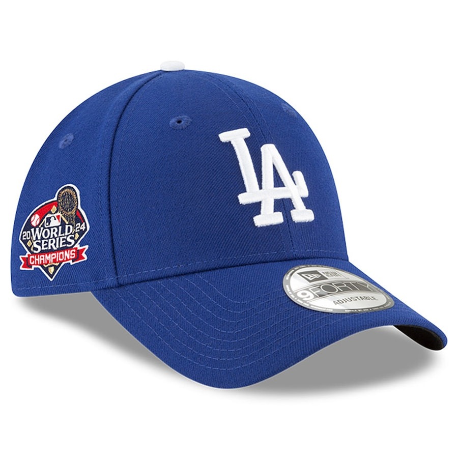 MLB ドジャース キャップ 【海外版】ワールドシリーズ2024優勝記念 Side Patch 9FORTY Adjustable Hat ニューエラ/New Era ロイヤル|映画エンタメショップ SELECTION