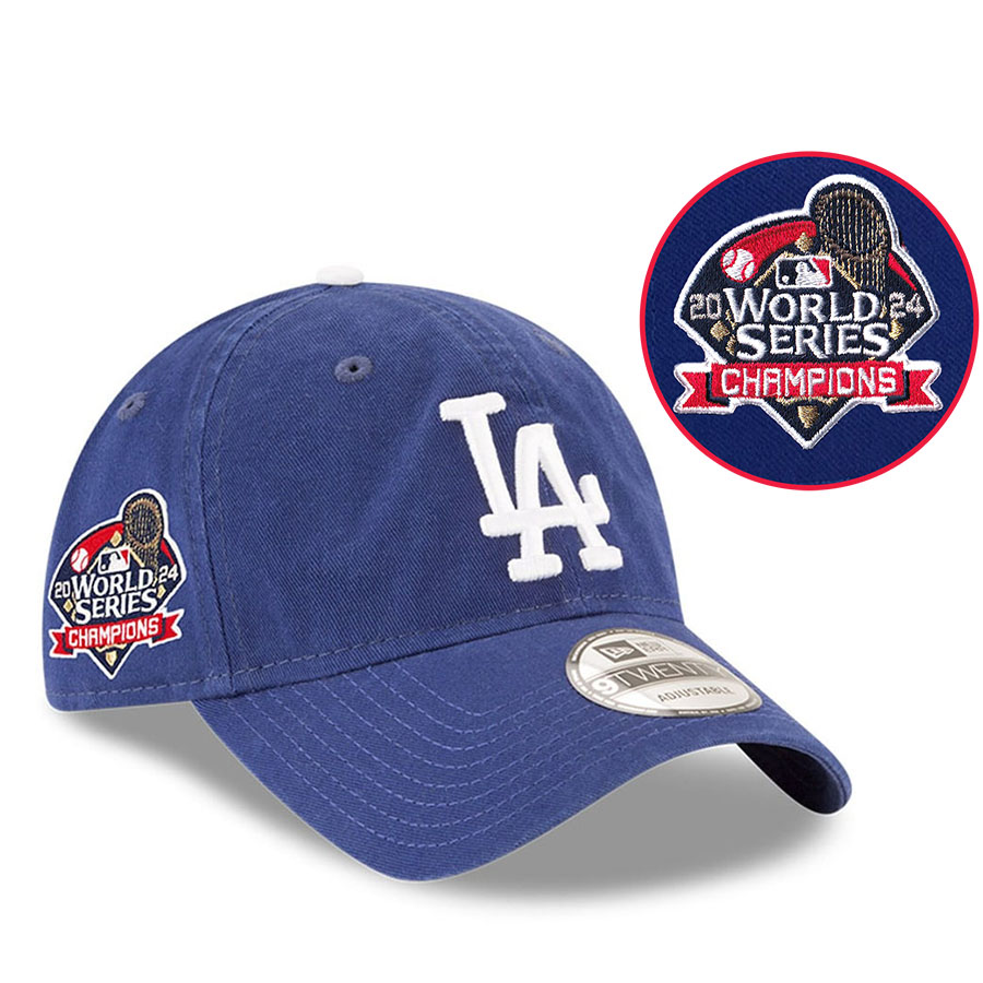MLB ドジャース キャップ 【海外版】ワールドシリーズ2024優勝記念 Side Patch 9TWENTY ニューエラ/New Era ロイヤル|映画エンタメショップ SELECTION