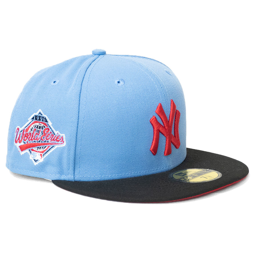 MLB ヤンキース キャップ 【NY買付】ワールドシリーズ1996 Side Patch Fitted Cap ニューエラ/New Era カー / ブラック｜映画エンタメショップ SELECTION