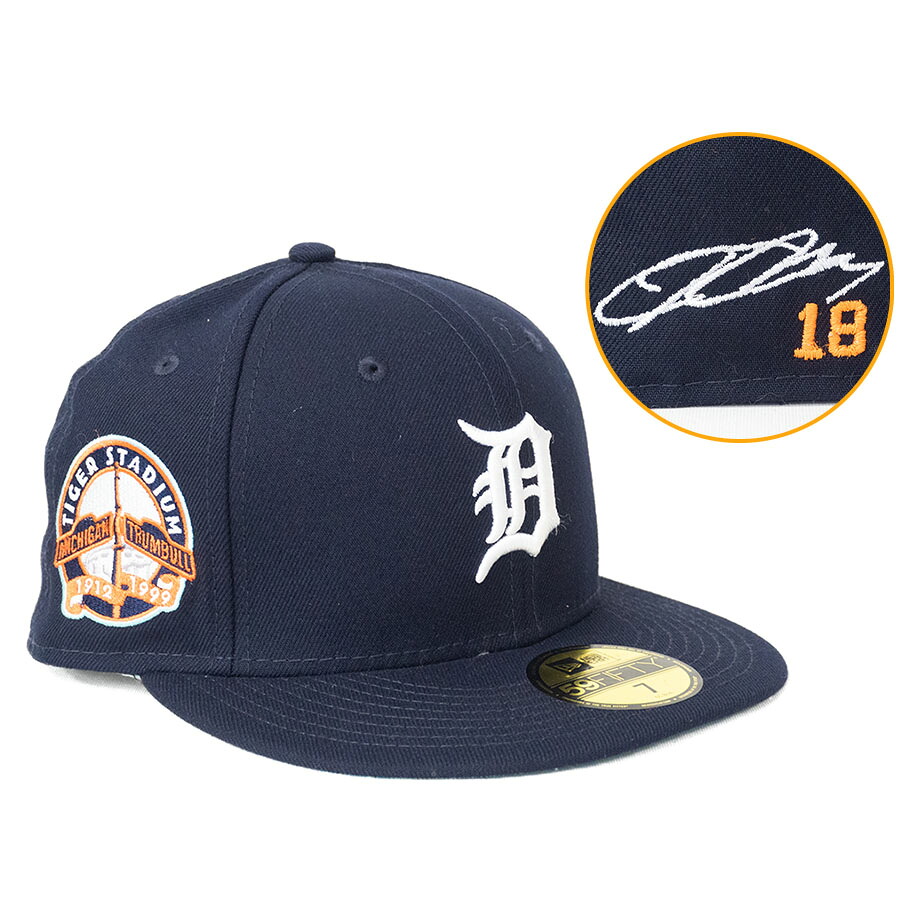 MLB 前田健太 タイガース キャップ 【海外カスタム】タイガースタジアム サイン刺繍 59FIFTY ニューエラ/New Era ネイビー|映画エンタメショップ SELECTION