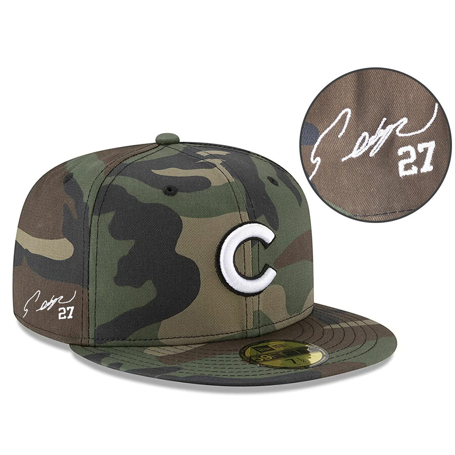 MLB 鈴木誠也 カブス キャップ 【海外カスタム】サイン刺繍 59FIFTY ニューエラ/New Era ウッドランドカモ|映画エンタメショップ SELECTION