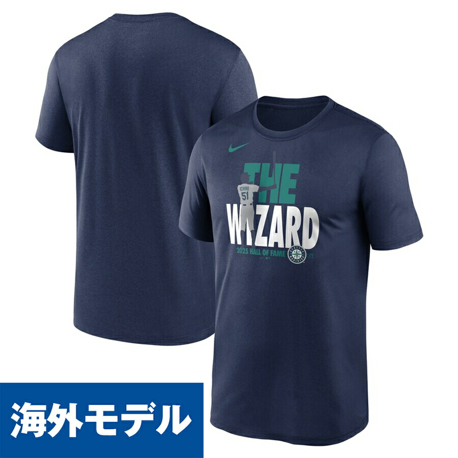 マリナーズ イチロー ネーム＆ナンバー 殿堂入り記念Tシャツ ネイビー Lサイズ NIKE マリナーズ イチロー ネーム＆ナンバー HOF（殿堂入り