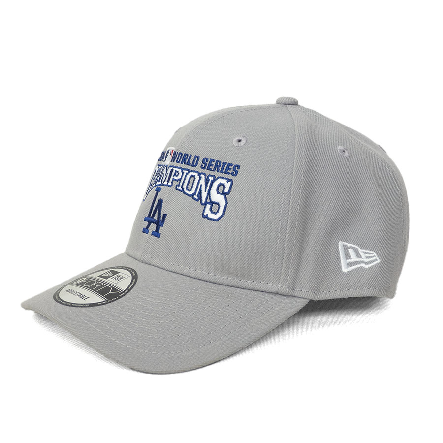 MLB ドジャース キャップ 【海外版】ワールドシリーズ2024 優勝記念 9FORTY Adjustable Hat ニューエラ/New Era グレー｜映画エンタメショップ SELECTION 9,779円