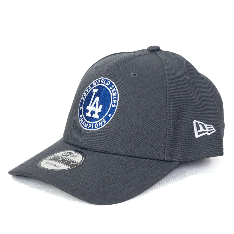 MLB ドジャース キャップ 【海外版】ワールドシリーズ2024 優勝記念 Cicle Logo 9FORTY Adj Hat ニューエラ/New Era グラファイト|映画エンタメショップ SELECTION