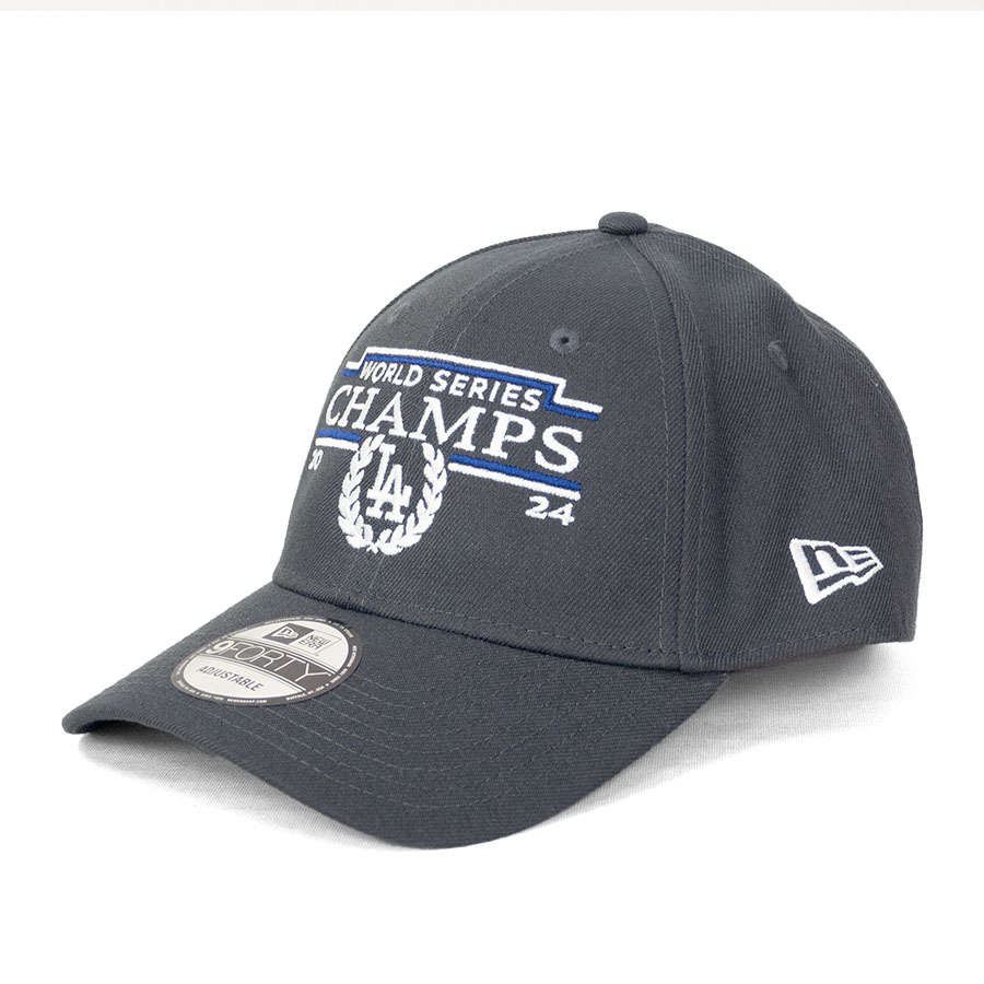 MLB ドジャース キャップ 【海外版】ワールドシリーズ2024 優勝記念 Logo 9FORTY Adjustable Hat ニューエラ/New Era グラファイト|映画エンタメショップ SELECTION