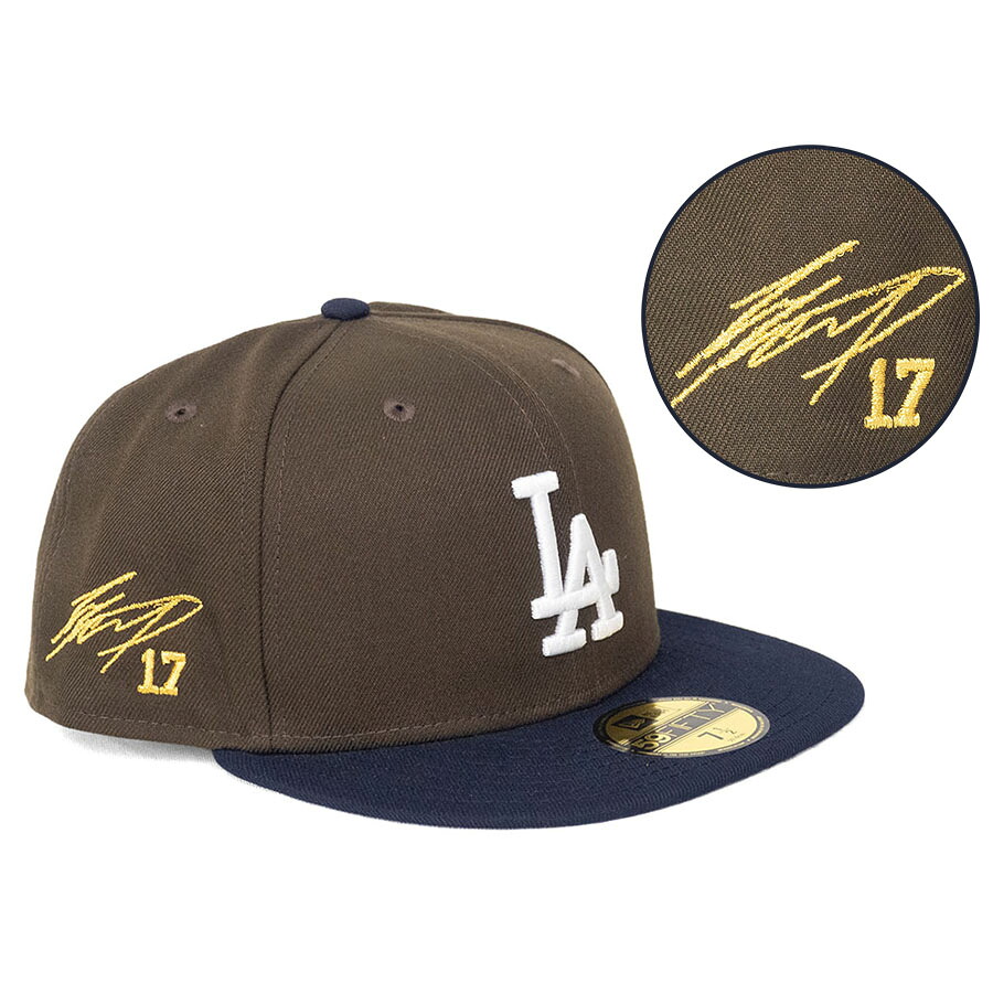 MLB 大谷翔平 ドジャース キャップ 【海外買付】Color Pack 2Tone 59FIFTY サイン刺繍 ニューエラ/New Era ダークブラウン ネイビー|映画エンタメショップ SELECTION